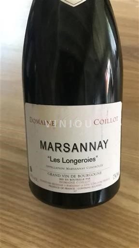 Bourgondië Marsannay Domaine Coillot Les Longeroies Niet-geïntegreerd