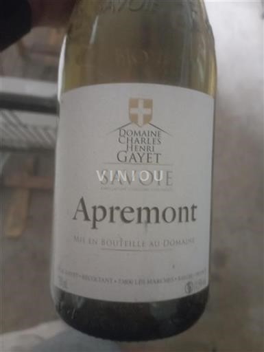 Savoie og Bugey Apremont Domaine Charles Henri Gayet Ikke årgangsbestemt