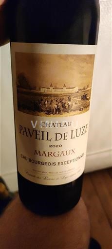 Bordeaux Margaux Cru Bourgeois Exceptionnel Château Paveil de Luze 2020