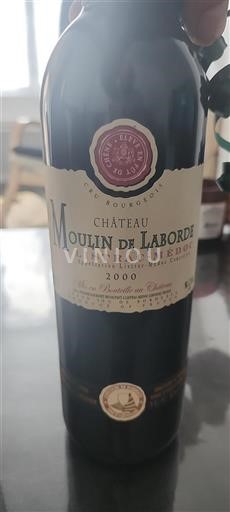 Bordeaux Listrac-Médoc Cru Bourgeois Château Moulin de Laborde 2000