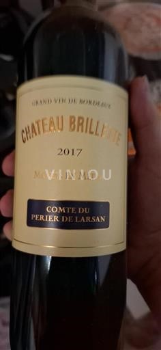Bordeaux Moulis-en-Médoc Château Brillette Comte du Perier de Larsan 2017