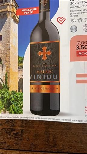 Vin Rouge sec Fleur d'Occitan La Fleur Oc 2023 France Sud-Ouest