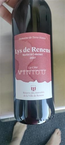 Vaud La Côte AOC Domaine Terre-Neuve Lys de Renens 2017