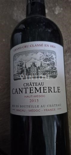 Bordeaux Haut-Médoc Grand Cru Château Cantemerle 2015