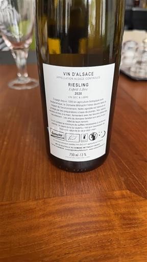Alsace Grand Cru Domaine Mittnacht Frères Esprit Libre 2020