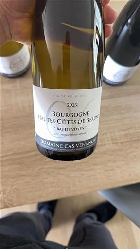 Bourgogne Hautes Côtes de beaune Domaine Cas Venance Bas de Voyen 2023