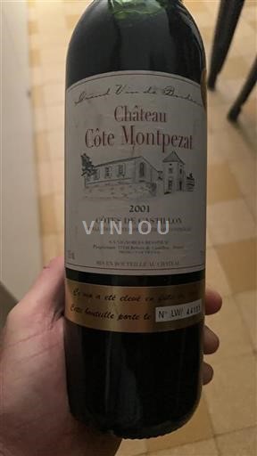 Bordeaux Ikke specificeret Château Côte Montpezat 2001