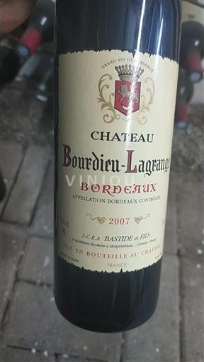 Bordeaux Château Bourdieu-Lagrange 2007