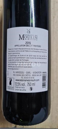 Sydväst Gaillac Domaine Moulin 2019