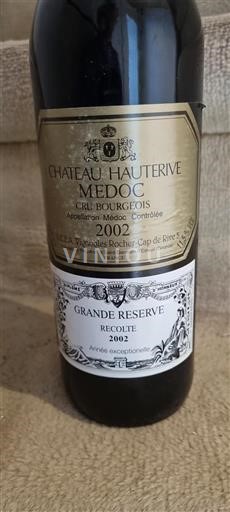 Bordeaux Médoc Cru Bourgeois Château Hauterive Grande Reserve 2002