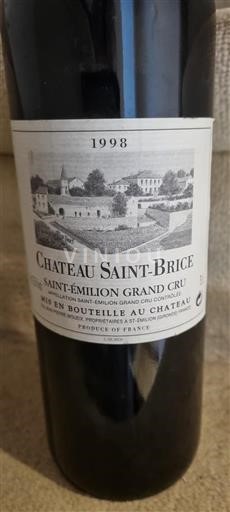 Bordeaux Saint-Émilion Grand Cru Grand Cru Château Saint-Brice 1998