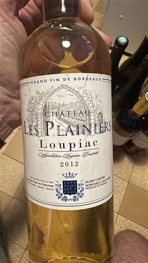 Bordeaux Loupiac Château Les Planiers 2012