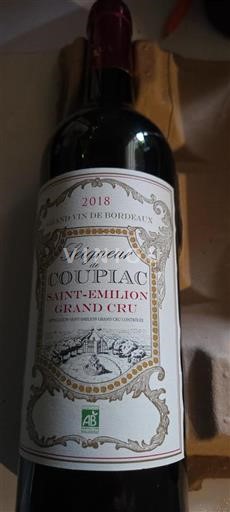 Bordeaux Saint-Émilion Grand Cru Grand Cru Seigneur de Coupiac 2018