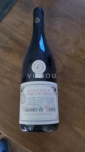 Rhône Valley Beaumes de Venise Héritage des Cavares 2023