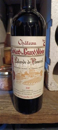 Burdeos Lalande-de-Pomerol Château Sablard du Grand Moine 2012