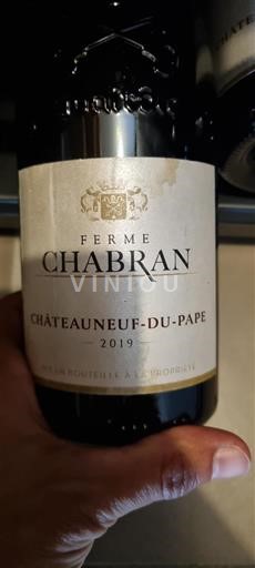 Vallée du Rhône Châteauneuf-du-pape Ferme Chabran 2019