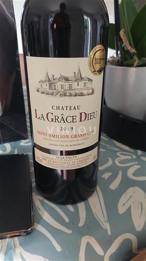 Bordeaux Saint-Émilion Grand Cru Grand Cru Château La Grâce Dieu 2019