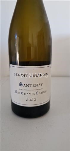 Bourgogne Santenay Benoit Girardin Les Champs Claude 2022