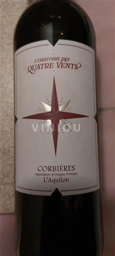 Linguadoca Corbières L'Oratoire des Quatre Vents L'Aquilon 2023