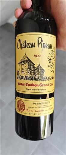 Burdeos Saint-Émilion Gran Cru Grand Cru Château Pipeau 2022