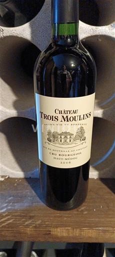 Burdeos Haut-Médoc Cru Bourgeois Château Trois Moulins 2016