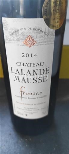 Bordeaux Fronsac Château Lalande Mausse 2014