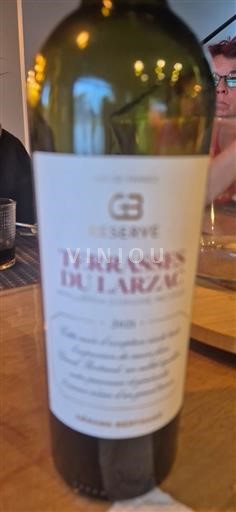 Vin Rouge sec GB Réserve 2020 France Languedoc Terrasses-du-larzac