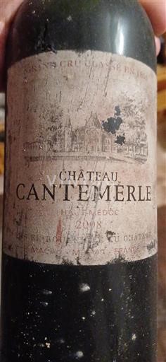 Bordeaux Haut-Médoc Grand Cru Château Cantemerle 2008