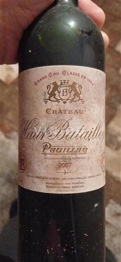 Bordeaux Pauillac Grand Cru Château Haut-Batailley 2007