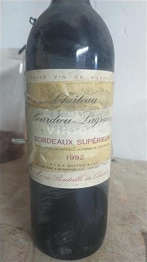 Bordeaux Bordeaux Supérieur Château Bourdieu-Lagrange 1992