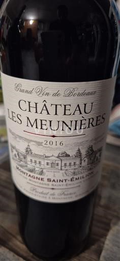 Bordeaux Montagne Saint-Émilion Château Les Meunières 2016