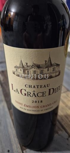 Bordeaux Saint-Émilion Grand Cru Grand Cru Château La Grâce Dieu 2018