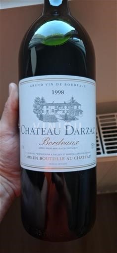 Bordeaux Château Darzac 1998