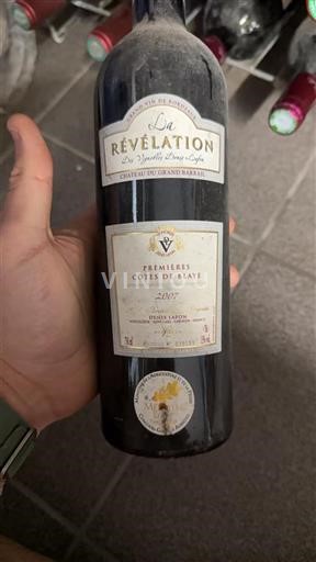 Bordeaux Ospecificerad Château Grand Barrail La Révélation 2007