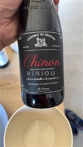 Loiretal Chinon Vignoble du Pressoir 2017