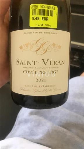 Bourgogne Saint-Véran EARL Gilles Guerrin Prestige 2021