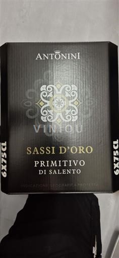 Vin Rouge sec Sassi d'Oro Antonini 2022 Italie Pouilles DOC