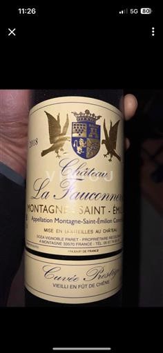 Bordeaux Montagne-Saint-Émilion Château La Fauconnerie Prestige 2018