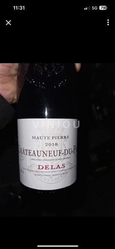 Vallée du Rhône Châteauneuf-du-pape Delas Haute Pierre 2018