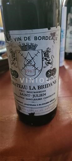 Bordeaux Saint-Julien Cru Bourgeois Château La Bridane 1967