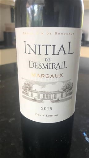 Burdeos Margaux Grand Cru Desmirail Initial 2015