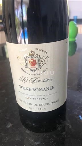 Borgoña Vosne-romanée Les Brussières 2007