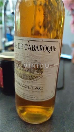 Sud-Ovest Monbazillac Domaine Cabaroque 1989