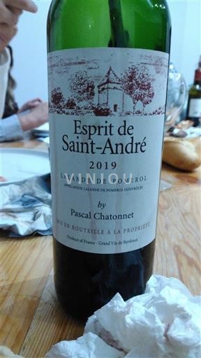 Bordeaux Lalande-de-pomerol Pascal Chatonnet Esprit de Saint-André 2019