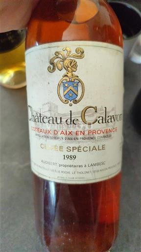 Provence Coteaux d'Aix-en-Provence Château Calavon Spéciale 1989