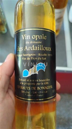 Lounais-Ranska Määrittelemätön Domaine Des Ardailloux Opale 1999