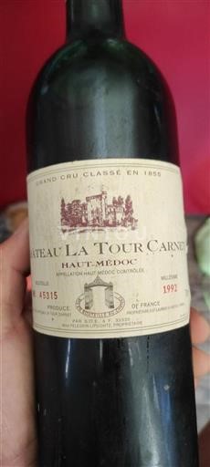 Bordeaux Haut-Médoc Grand Cru Château La Tour Carnet 1992