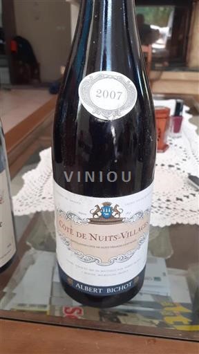 Bourgogne Côte de nuits villages Albert Bichot 2007