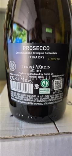Wines of Veneto Prosecco Terre Nardin Extra Dry Non-Vintage