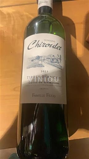 Sydvestfrankrig Côtes de Gascogne Domaine Chiroulet Terres Blanches 2023